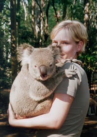 Michaela und ihr "Lieblings-Koala"