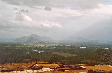 Blick vom Sigiriya-Felsen